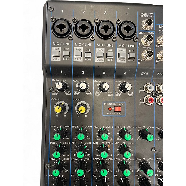 Used Yamaha MG10XU 10 Channel Mixer with Effects Unpowered Mixer