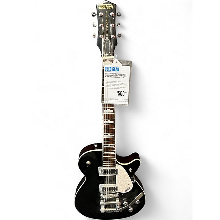 ギター Gretsch G5435T ELMTC Pro Jet Bigsby BLK DISC Gretsch G5435 Electromatic Pro Jet Electric Guitar, Black at