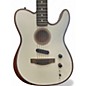 Used Fender American Acoustasonic Telecaster Alpine White Acoustic Electric Guitar