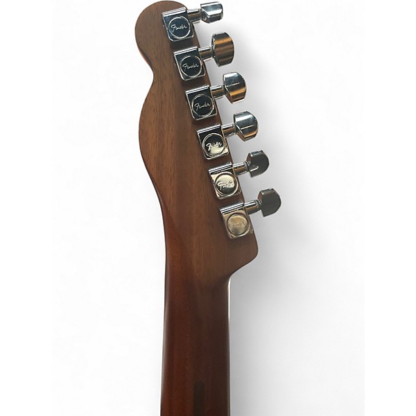 Used Fender American Acoustasonic Telecaster Alpine White Acoustic Electric Guitar