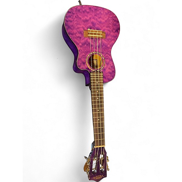 Used 2022 Lanikai QM-PUCEC Trans Purple Ukulele