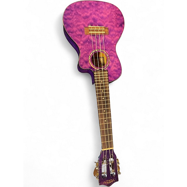 Used 2022 Lanikai QM-PUCEC Trans Purple Ukulele