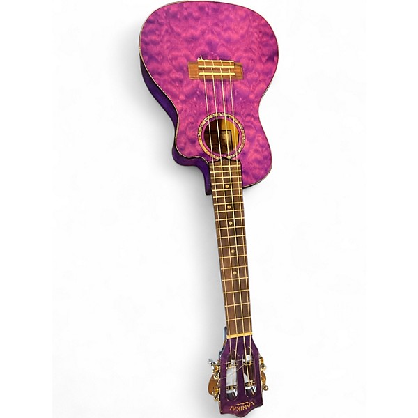 Used 2022 Lanikai QM-PUCEC Trans Purple Ukulele