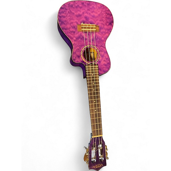 Used 2022 Lanikai QM-PUCEC Trans Purple Ukulele
