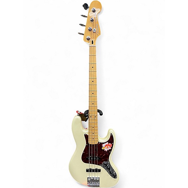 Used Fender Player Plus Active Jazz Bass Olympic Pearl Electric Bass Guitar