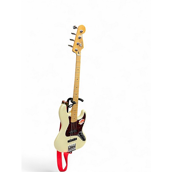 Used Fender Player Plus Active Jazz Bass Olympic Pearl Electric Bass Guitar