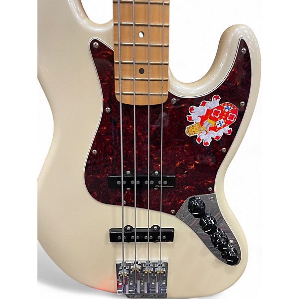 Used Fender Player Plus Active Jazz Bass Olympic Pearl Electric Bass Guitar