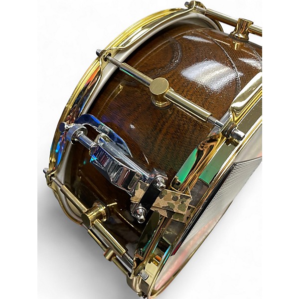 Used Canopus 6.5X14 zelkova snare drum Natural Drum