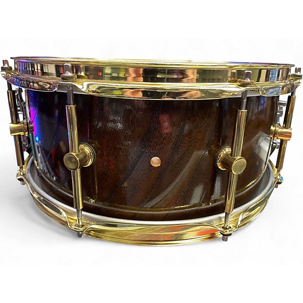 Used Canopus 6.5X14 zelkova snare drum Natural Drum