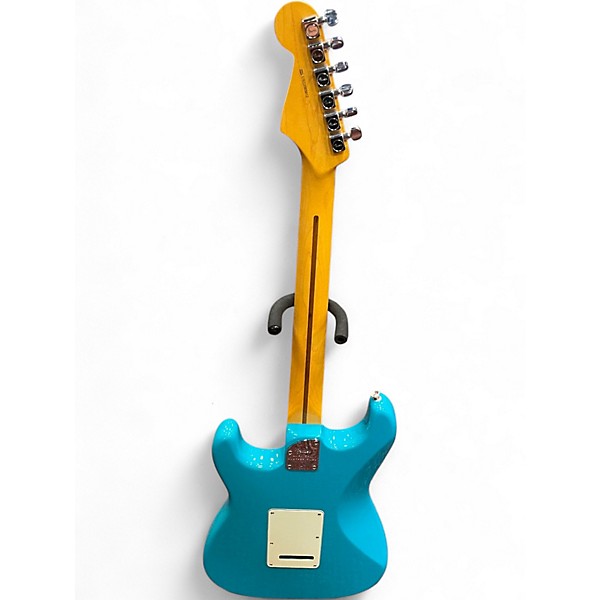 Used 2022 Fender American Professional II Stratocaster MIAMI blue Solid Body Electric Guitar