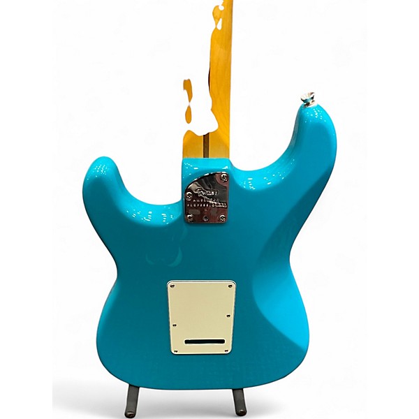 Used 2022 Fender American Professional II Stratocaster MIAMI blue Solid Body Electric Guitar