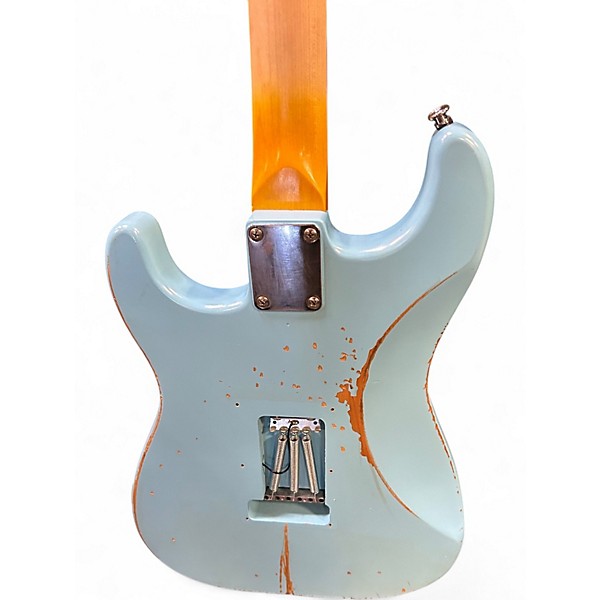 Used Sawtooth es relic Blue Solid Body Electric Guitar