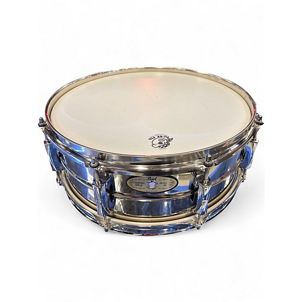 Used Pearl 14in Custom Alloy Sensitone Steel Chrome Drum