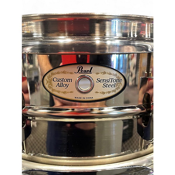 Used Pearl 14in Custom Alloy Sensitone Steel Chrome Drum