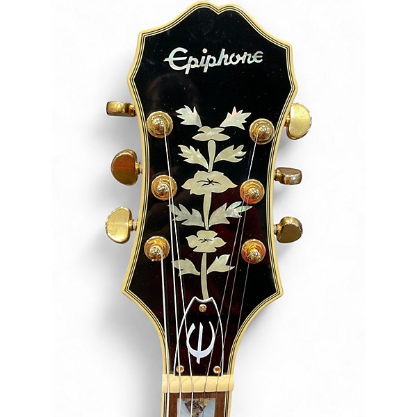 Used Epiphone Sheraton II Black Hollow Body Electric Guitar