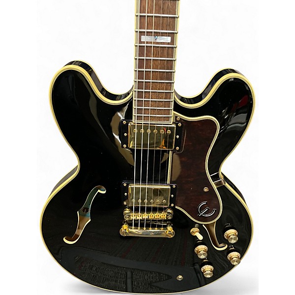 Used Epiphone Sheraton II Black Hollow Body Electric Guitar