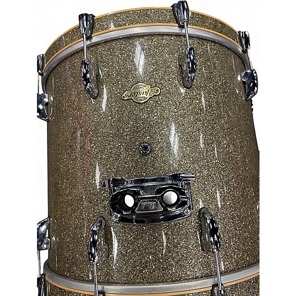 Used Pearl 3 Piece Masters Maple CHAMPAGNE SPARKLE Drum Kit
