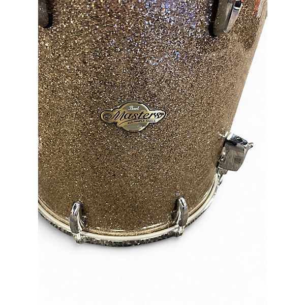 Used Pearl 3 Piece Masters Maple CHAMPAGNE SPARKLE Drum Kit