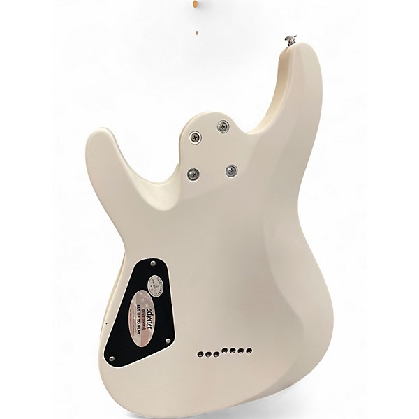 Used Schecter Guitar Research C7 deluxe satin white Solid Body Electric Guitar