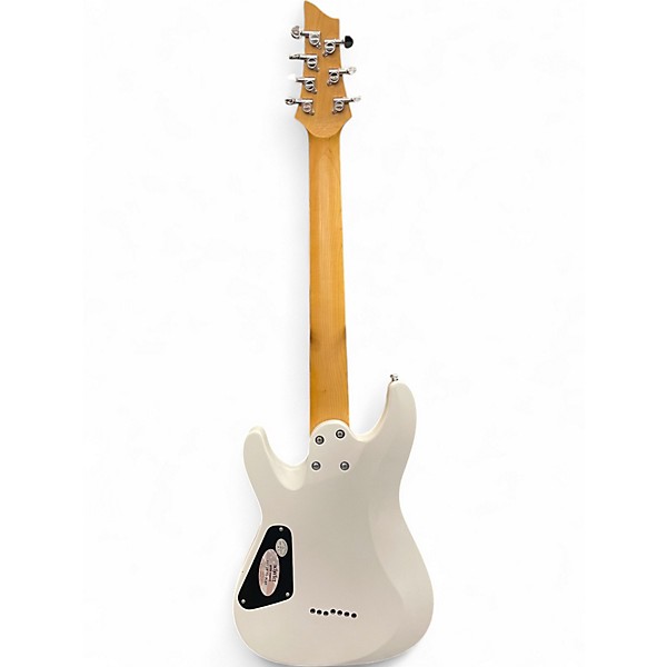 Used Schecter Guitar Research C7 deluxe satin white Solid Body Electric Guitar