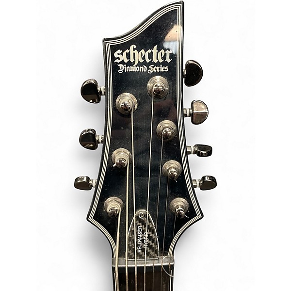 Used Schecter Guitar Research C7 Hellraiser Hybrid Black Solid Body Electric Guitar