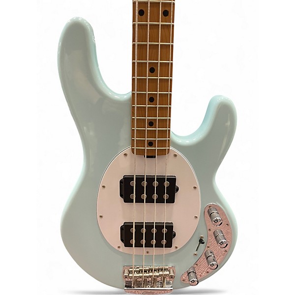 Used Sterling by Music Man RAY34 HH Daphne Blue Electric Bass Guitar