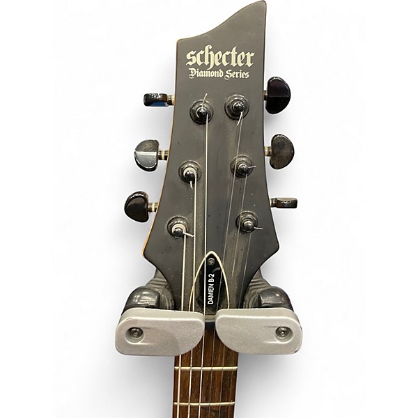 Used Schecter Guitar Research damien b2 Black Solid Body Electric Guitar