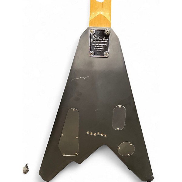 Used Schecter Guitar Research damien b2 Black Solid Body Electric Guitar