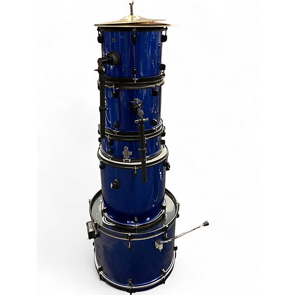 Used Gammon Percussion 9 Piece Gammon Percussion 5pc kit blue Drum Kit