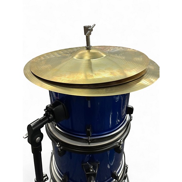 Used Gammon Percussion 9 Piece Gammon Percussion 5pc kit blue Drum Kit