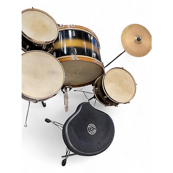 Vintage 1940 WFL 4 Piece 4 Piece Ludwig kit Gold Duco Drum Kit