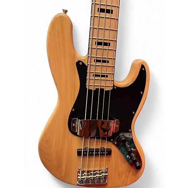 Used Fender American Elite W/ Aftermarket CS Neck Jazz Bass 5 String Natural Electric Bass Guitar