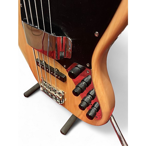 Used Fender American Elite W/ Aftermarket CS Neck Jazz Bass 5 String Natural Electric Bass Guitar