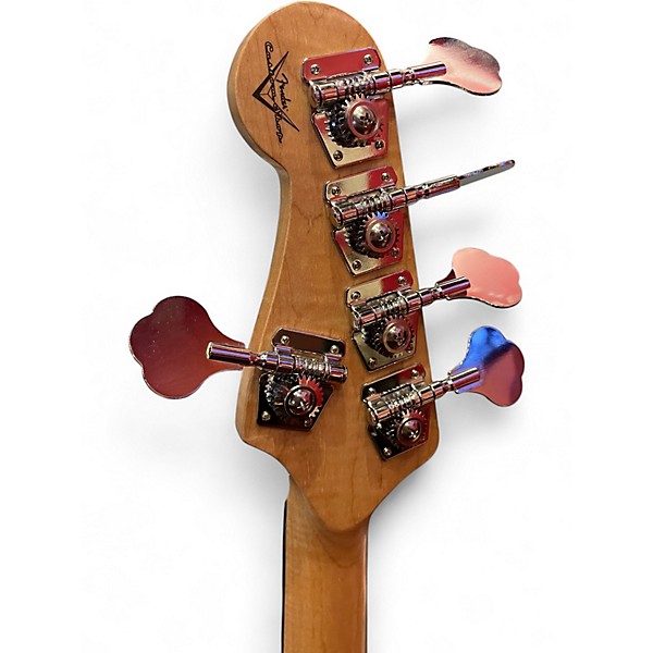 Used Fender American Elite W/ Aftermarket CS Neck Jazz Bass 5 String Natural Electric Bass Guitar