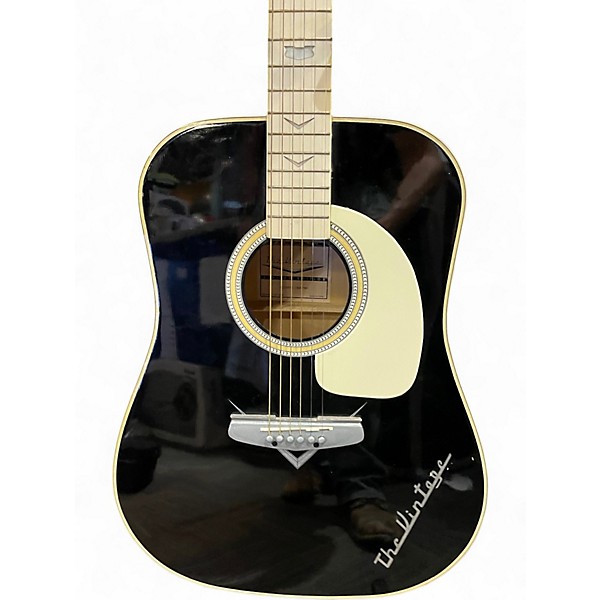 Used 2007 Esteban The Vintage Black Acoustic Electric Guitar