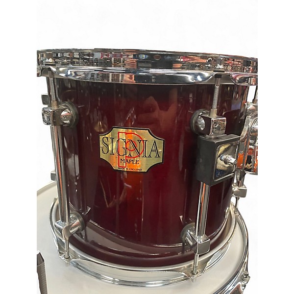 Used Premier 3 Piece Signia Maple Cherry Lacquer Drum Kit