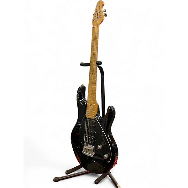Used Ernie Ball Music Man Silhouette Standard Black Solid Body Electric Guitar