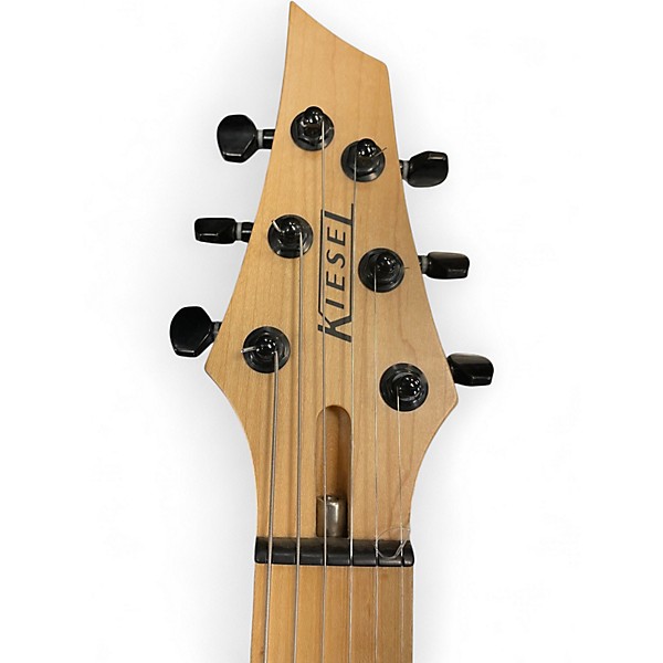 Used Kiesel scb6 Trans White Solid Body Electric Guitar