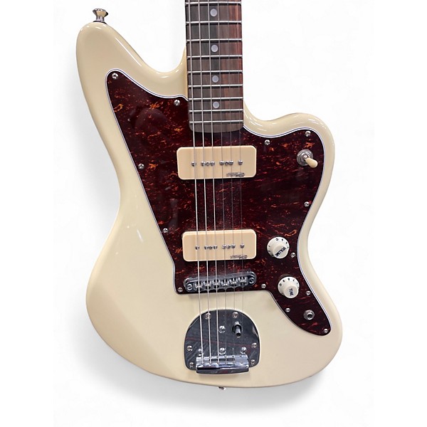 Used Vintage V65 Cream Solid Body Electric Guitar