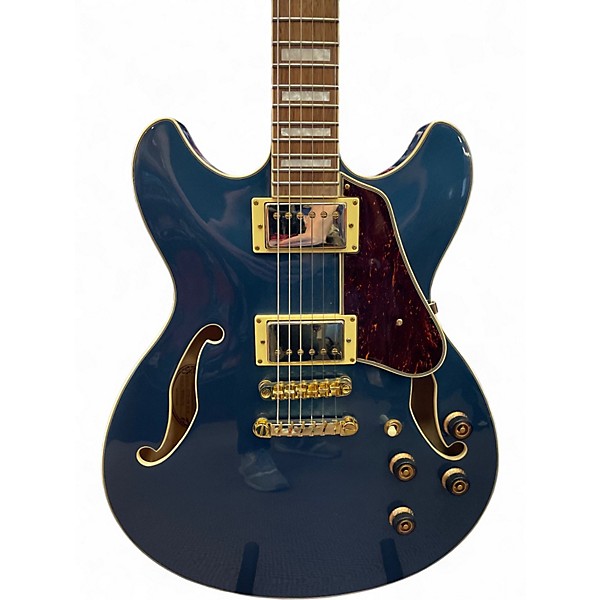 Used Ibanez AS73G Blue Sapphire Hollow Body Electric Guitar