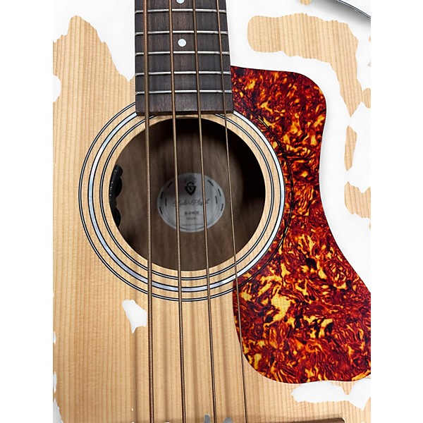 Used Guild B-240E Natural Acoustic Bass Guitar Natural
