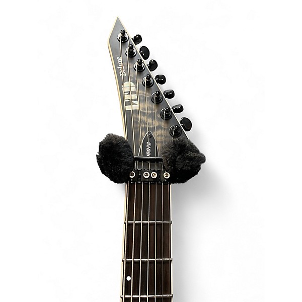 Used ESP LTD M1007 Baritone Charcoal Burst Satin Solid Body Electric Guitar