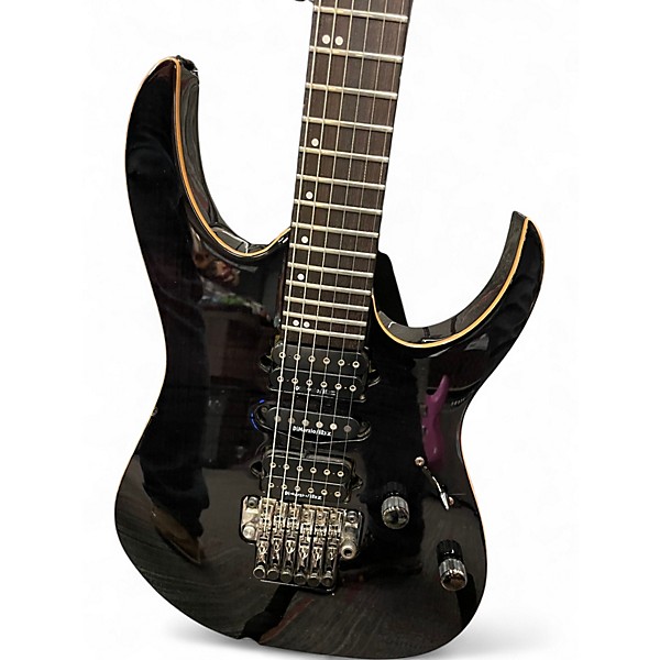 Used Ibanez RG2770Z Trans Black Solid Body Electric Guitar