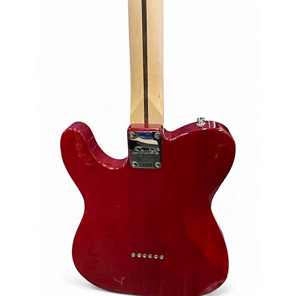Used Squier AFFINITY TELECASTER FMT SH Crimson Red Trans Solid Body Electric Guitar