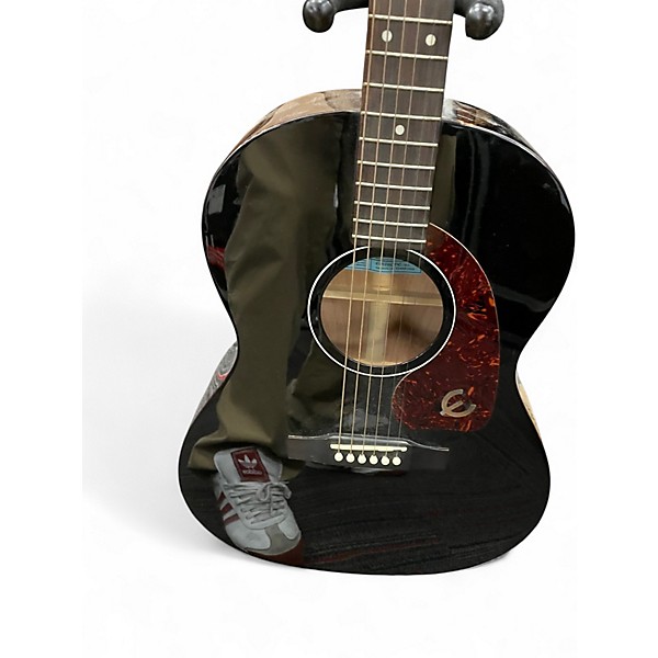 Used Epiphone ft30ce Black Acoustic Guitar