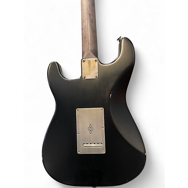 Used 2017 James Trussart Custom Steel-O-Matic Strat Style Black Relic Solid Body Electric Guitar