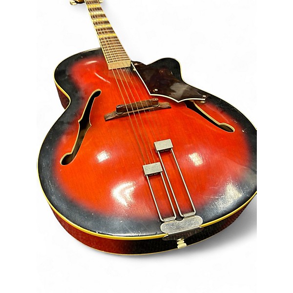 Vintage 1960s Framus 5/54 Archtop 2 Color Sunburst Acoustic Guitar