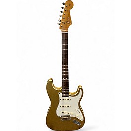 Used Fender Double Bound Stratocaster Journeyman GC Exclusive Aztec Gold Solid Body Electric Guitar