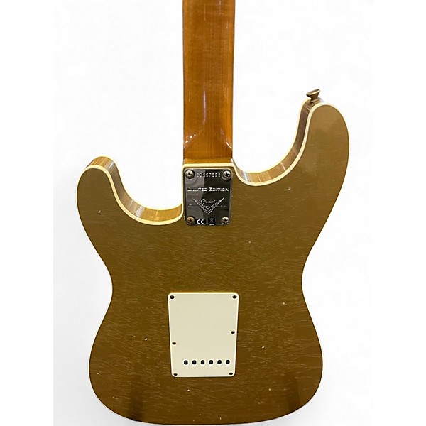 Used Fender Double Bound Stratocaster Journeyman GC Exclusive Aztec Gold Solid Body Electric Guitar