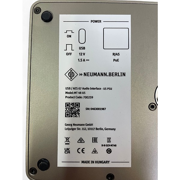 Used Neumann mt 48 Audio Interface